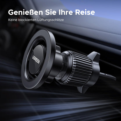 UGREEN Handyhalterung Auto für MagSafe mit 20*N52 Starker Magnet, MagSafe Autohalterung Stabil Lüftung KFZ Handyhalterung Kompatibel mit iPhone 17 16 15 14 13 12 Pro Max, MagSafe Hülle