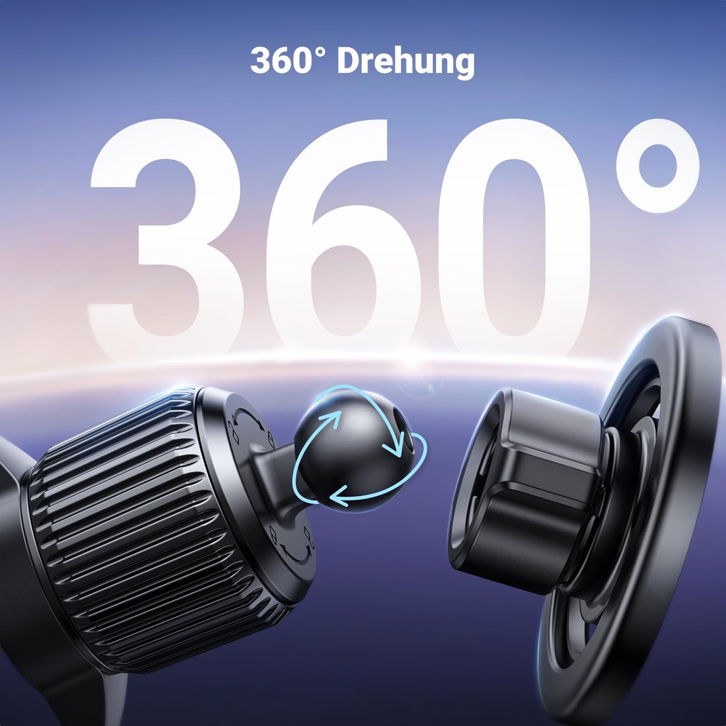 UGREEN Handyhalterung Auto für MagSafe mit 20*N52 Starker Magnet, MagSafe Autohalterung Stabil Lüftung KFZ Handyhalterung Kompatibel mit iPhone 17 16 15 14 13 12 Pro Max, MagSafe Hülle