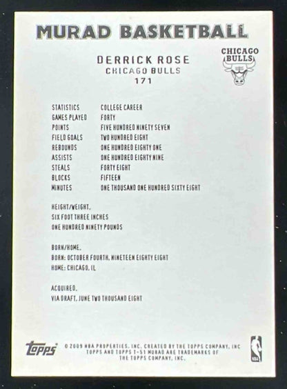 2008-09 Topps T-51 Murad #171a Derrick Rose RC