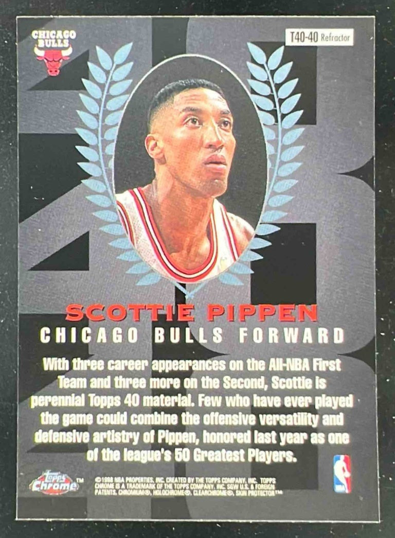 1997-98 Topps Chrome Topps 40 Refractor #T40-40 Scottie Pippen