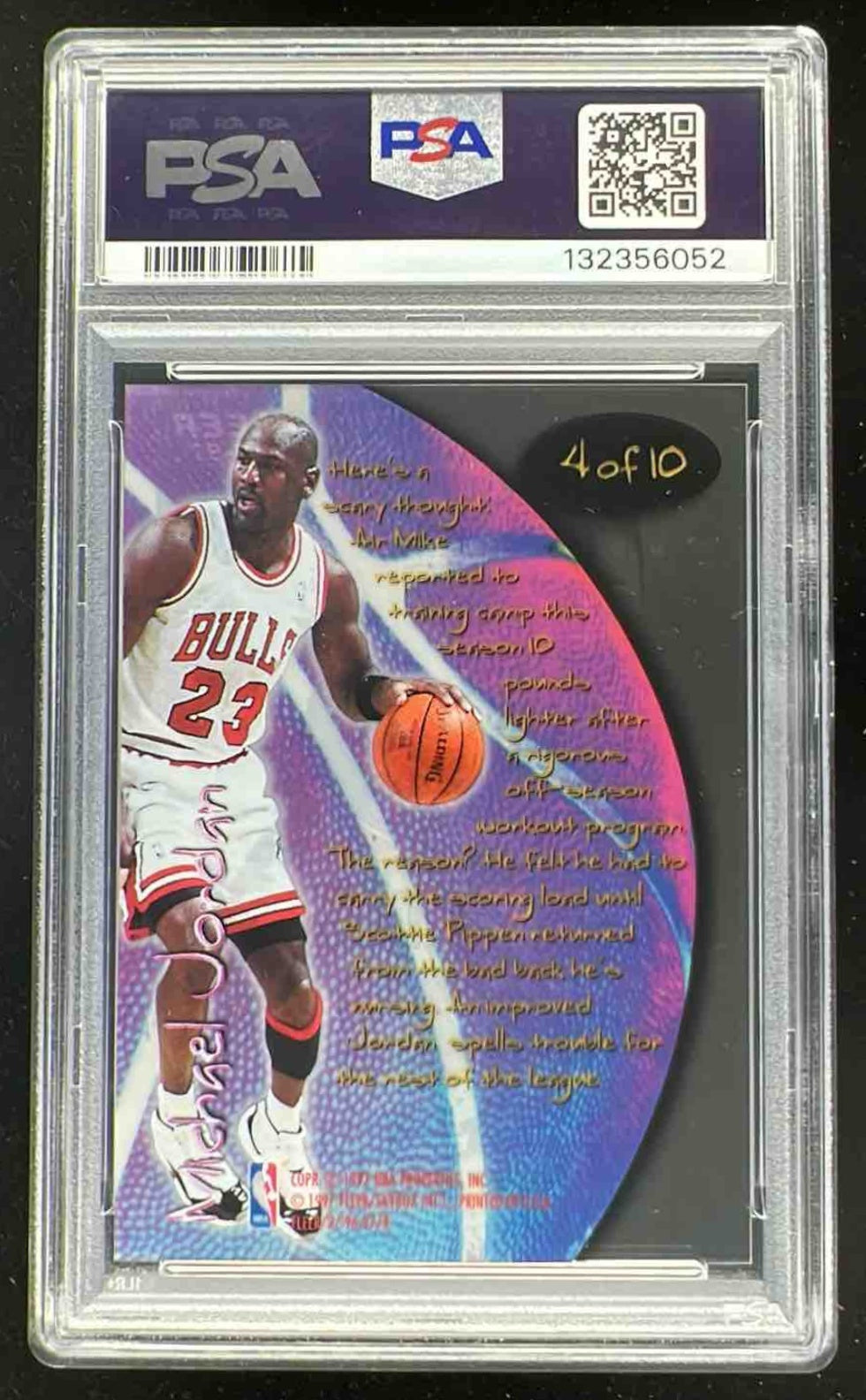 1996-97 Fleer Total #4 Michael Jordan PSA 9