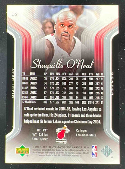 2004-05 Upper Deck Ultimate Collection #53 Shaquille O'Neal /750