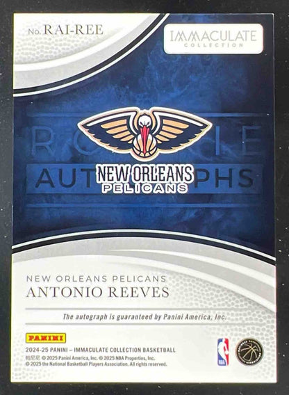 2024 Immaculate Collection Rookie International #16 Antonio Reeves RC Auto /24