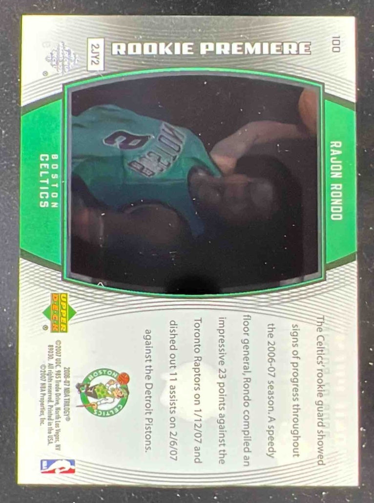 2006-07 Upper Deck Trilogy #100 Rajon Rondo RC /499