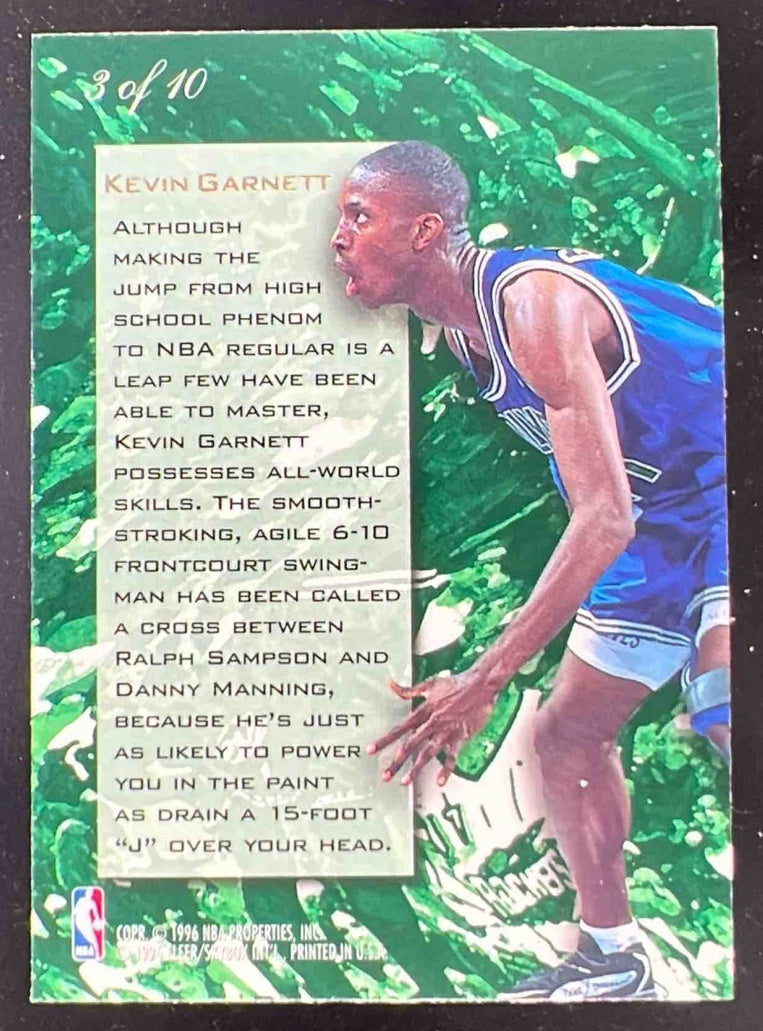 1995-96 Fleer Flair Wave of the Future #3 Kevin Garnett RC