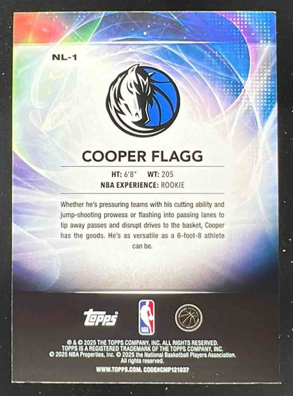 2025-26 Topps No Limit #NL-1 Cooper Flagg RC
