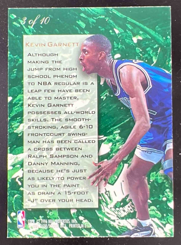 1995-96 Fleer Flair Wave of the Future #3 Kevin Garnett RC