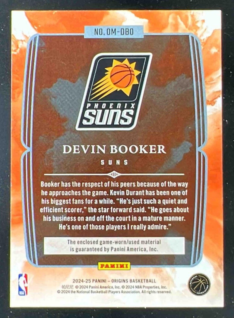 2024-25 Panini Origins Origination Memorabilia #OM-DBO Devin Booker MEM