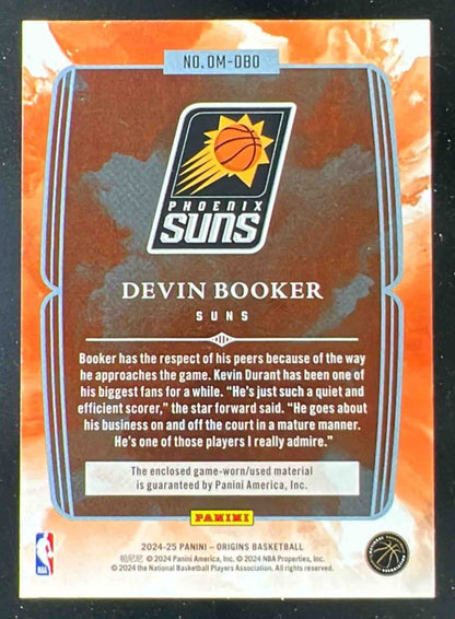 2024-25 Panini Origins Origination Memorabilia #OM-DBO Devin Booker MEM