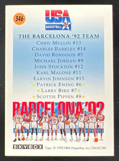 1991-92 Skybox #546 Patrick Ewing Larry Bird Scottie Pippen U
