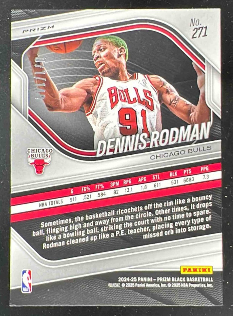 2024-25 Panini Prizm Black Legends Purple Ice Prizms #271 Dennis Rodman /149