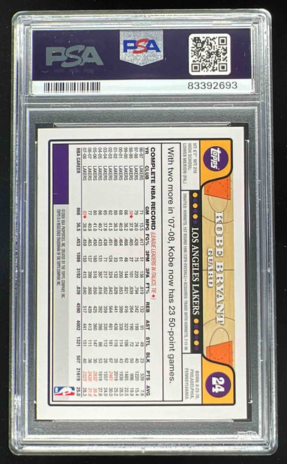 2008-09 Topps #24 Kobe Bryant PSA 10