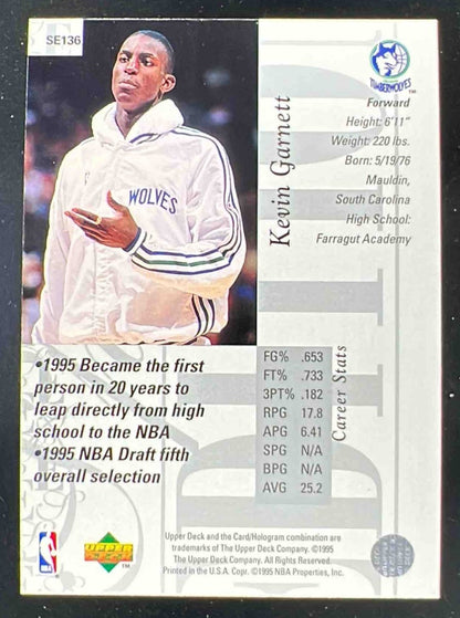 1995-96 Upper Deck Special Edition #SE136 Kevin Garnett RC