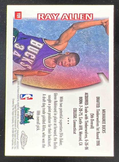 1996-97 Topps Chrome Youthquake #YQ9 Ray Allen RC