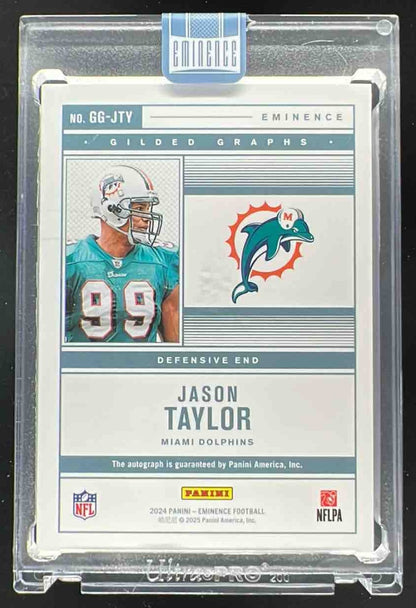 2024 Panini Eminence Gilded Graphs Green #24 Jason Taylor /3