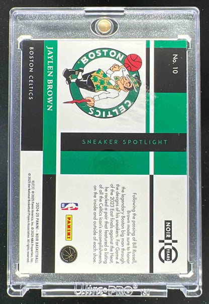 2024 Panini Noir Sneaker Spotlight #10 Jaylen Brown /99
