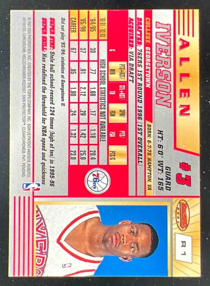 1996-97 Bowman 's Best #R1 Allen Iverson RC