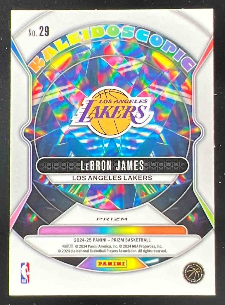 2024-25 Panini Prizm Kaleidoscopic Silver Prizm #29 LeBron James