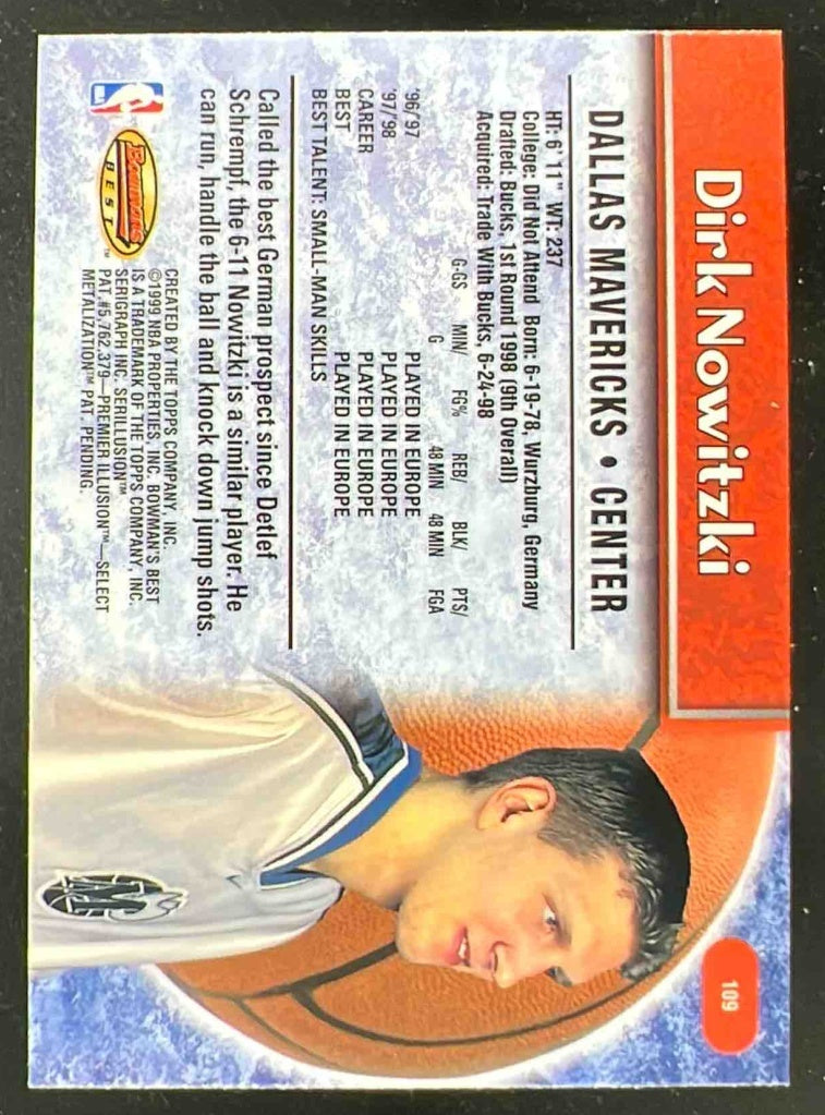 1998-99 Bowman 's Best #109 Dirk Nowitzki RC