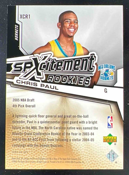 2005-06 SPx SPxcitement Rookies #XCR1 Chris Paul RC /1999