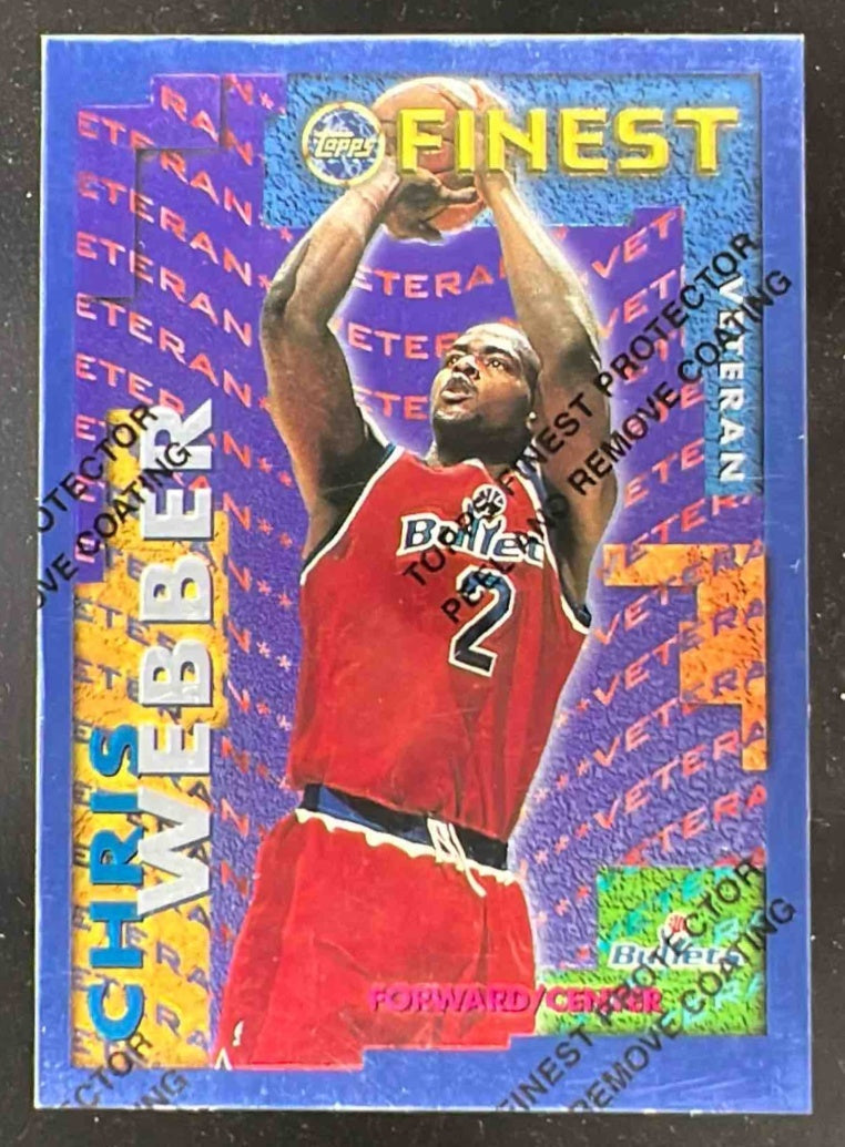 1995-96 Topps Finest Rookie/Veteran #RV-4 Rasheed Wallace Chris Webber