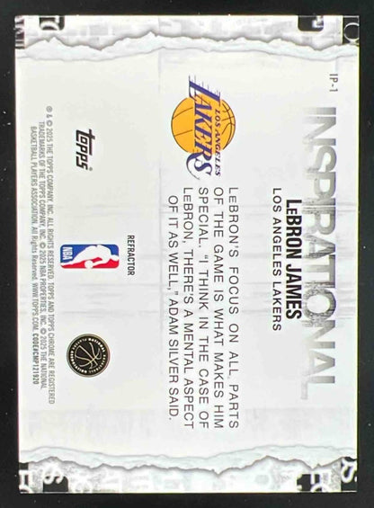 2025-26 Topps Chrome Inspirational Refractor #IP-1 LeBron James