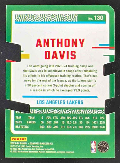 2023-24 Panini Donruss Gold Die Cut Press Proof #130 Anthony Davis /25