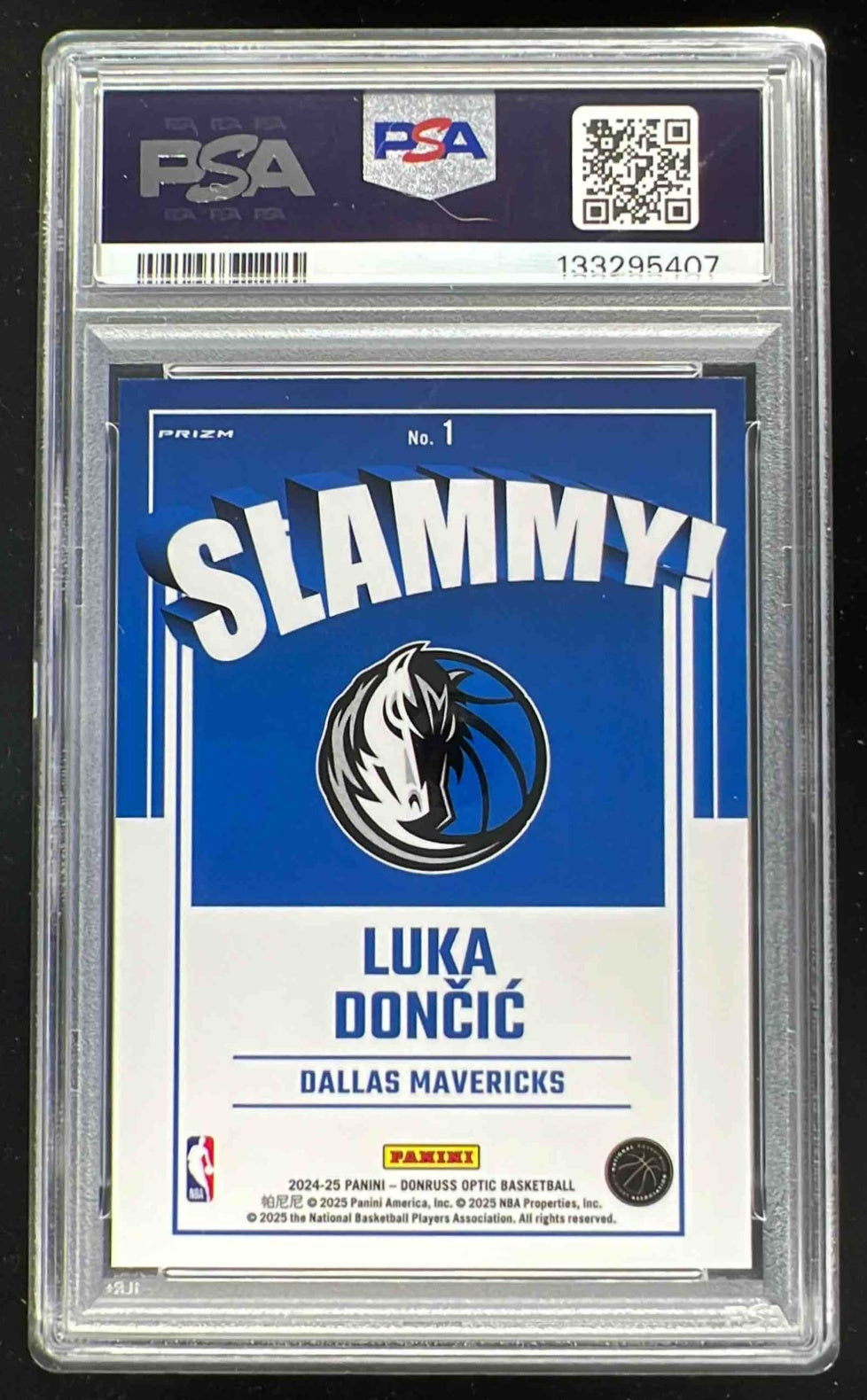 2024-25 Panini Donruss Optic Slammy! #1 Luka Doncic PSA 10