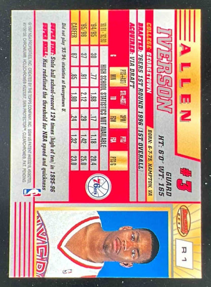 1996-97 Bowman 's Best #R1 Allen Iverson RC