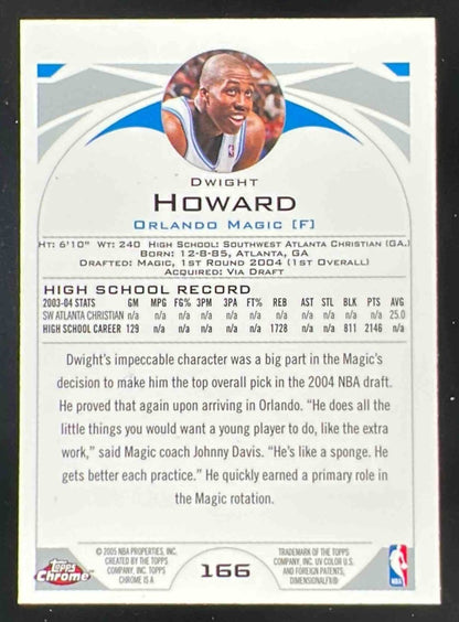 2004-05 Topps Chrome #166 Dwight Howard RC