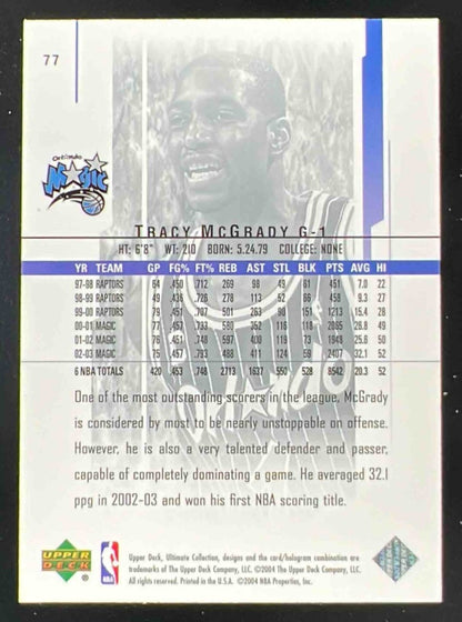 2003-04 Upper Deck Ultimate Collection #77 Tracy McGrady /750