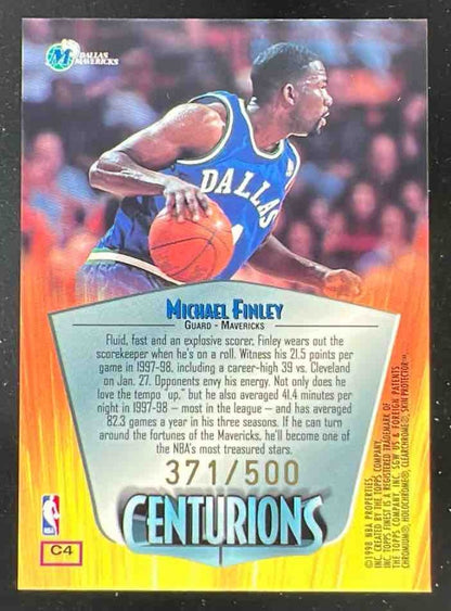 1998-99 Topps Finest Centurions #C4 Michael Finley /500