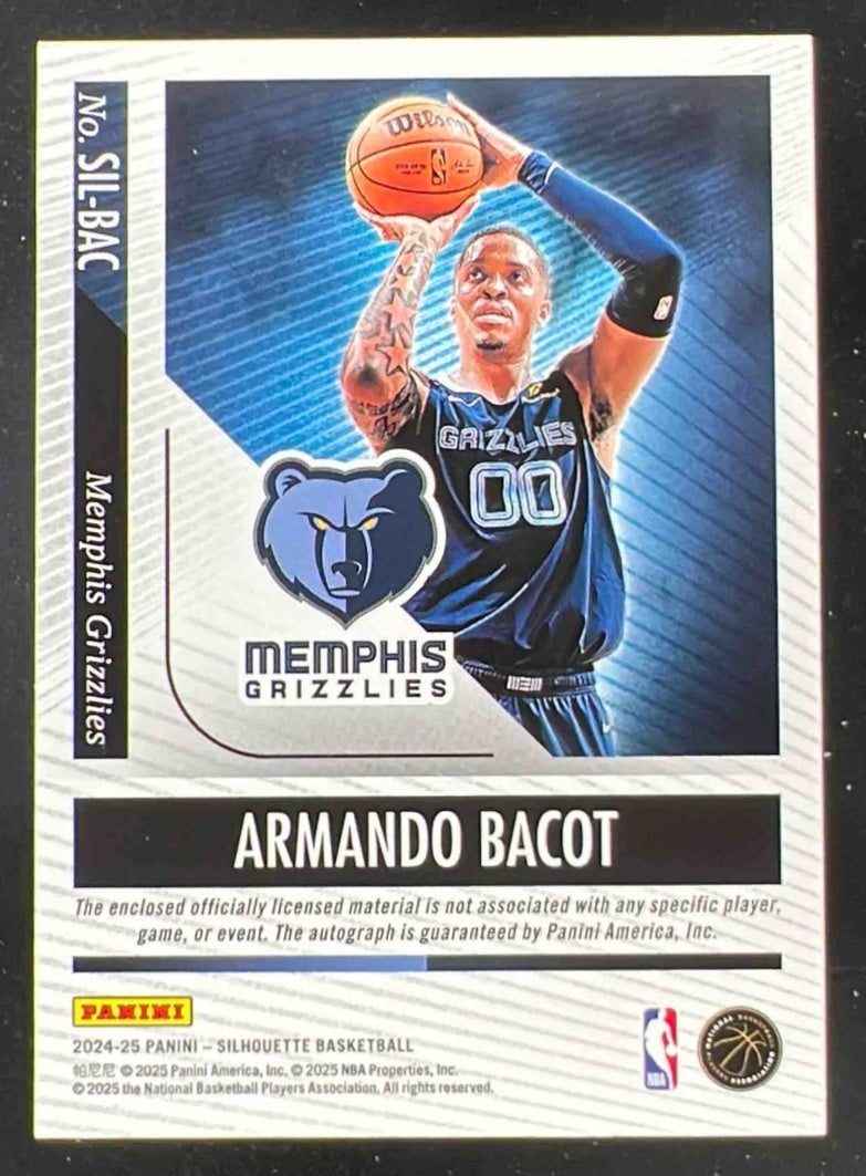 2024 Panini Silhouette Silhouette Autographs #SIL-BAC Armando Bacot RC Auto /99