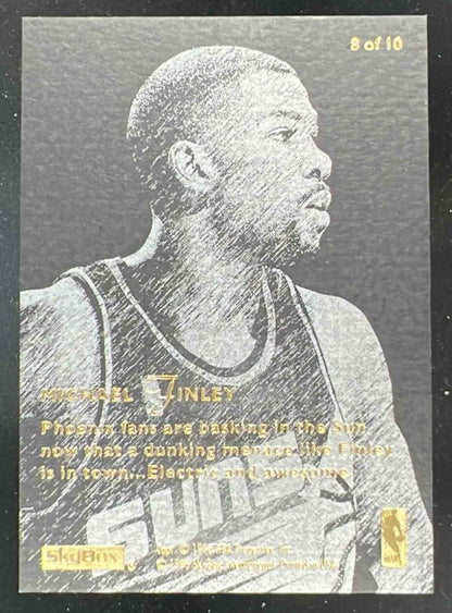 1995-96 Skybox E-XL Natural Born Thrillers #8 Michael Finley RC