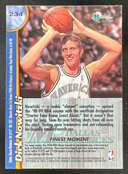 1998-99 Topps Finest #234 Dirk Nowitzki RC