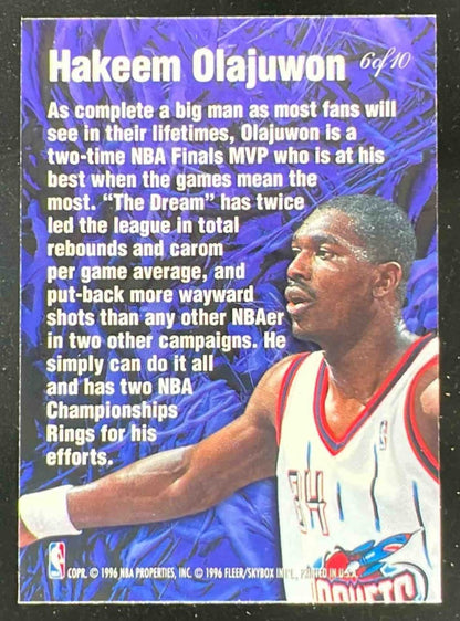 1995-96 Fleer Flair Anticipation #6 Hakeem Olajuwon