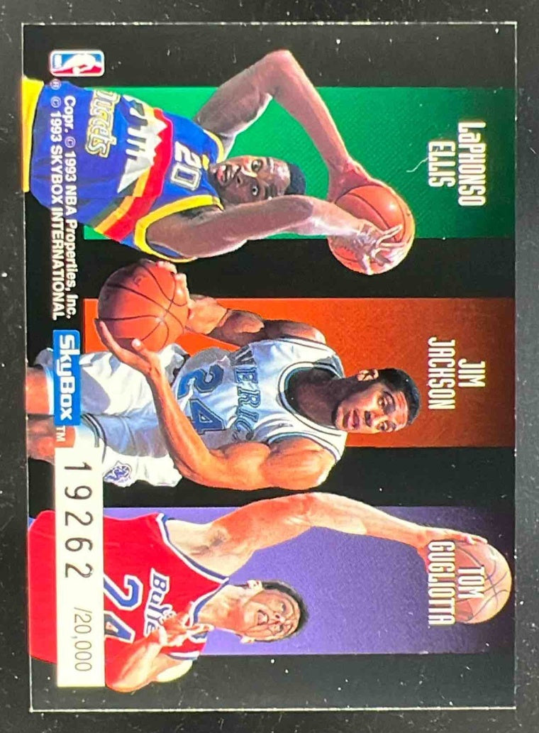 1992-93 Skybox Mourning O'Neal Laettner LaPhonso Jackson Gugliotta RC /20000