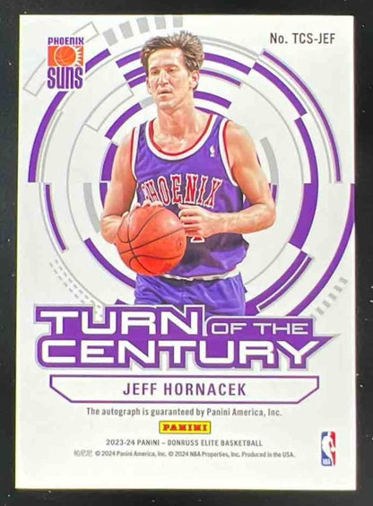 2023 Donruss Elite Turn Century International Red Green Jeff Hornacek Auto