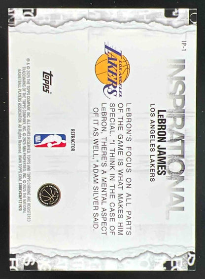 2025-26 Topps Chrome Inspirational Refractor #IP-1 LeBron James