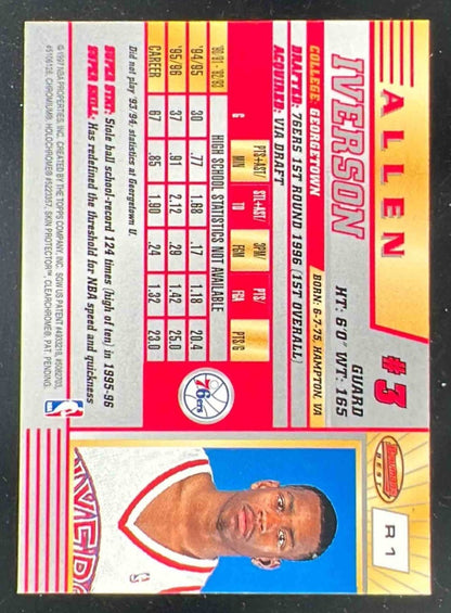1996-97 Bowman 's Best #R1 Allen Iverson RC
