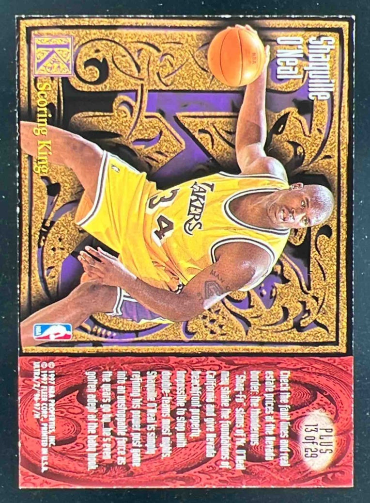 1996 Fleer Ultra Scoring Kings Plus #13 Shaquille O'Neal