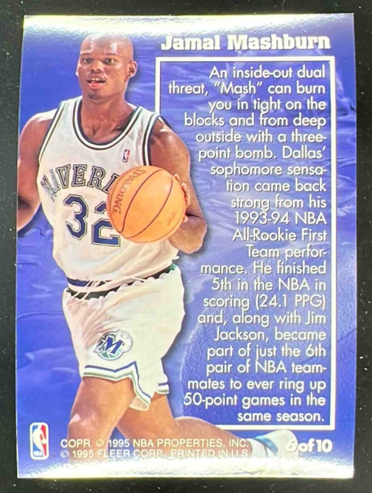 1995-96 Fleer Metal Molten Metal #6 Jamal Mashburn