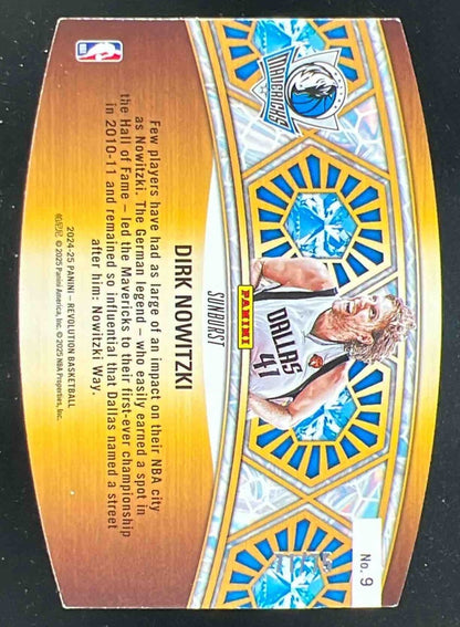 2024-25 Panini Revolution Ring Bearers Sunburst #9 Dirk Nowitzki /75