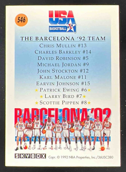 1991-92 Skybox #546 Patrick Ewing Larry Bird Scottie Pippen U