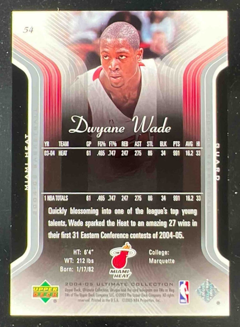 2004-05 Upper Deck Ultimate Collection #54 Dwyane Wade /750