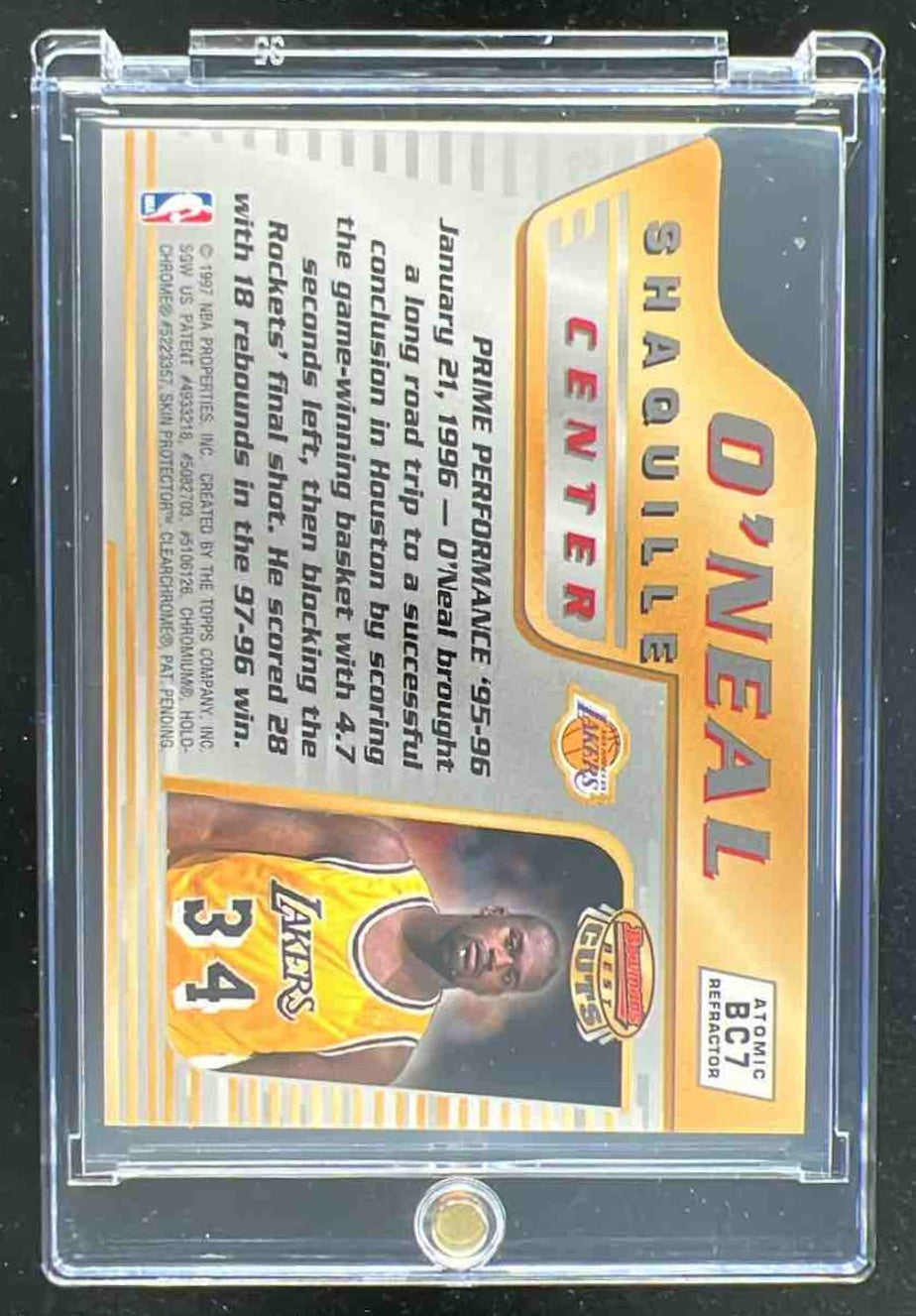 1996-97 Bowman 's Best Cuts Atomic Refractors #BC7 Shaquille O'Neal