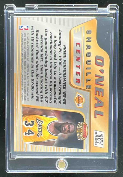 1996-97 Bowman 's Best Cuts Atomic Refractors #BC7 Shaquille O'Neal