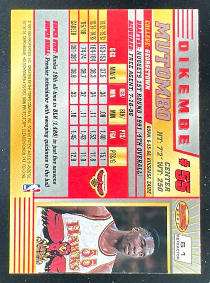 1996-97 Bowman 's Best Refractors #61 Dikembe Mutombo