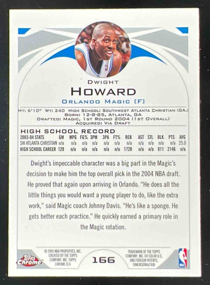 2004-05 Topps Chrome #166 Dwight Howard RC