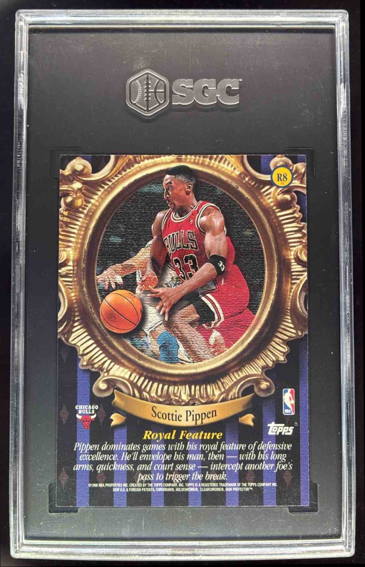 1998-99 Topps Roundball Royalty Refractor #R8 Scottie Pippen SGC 9.5